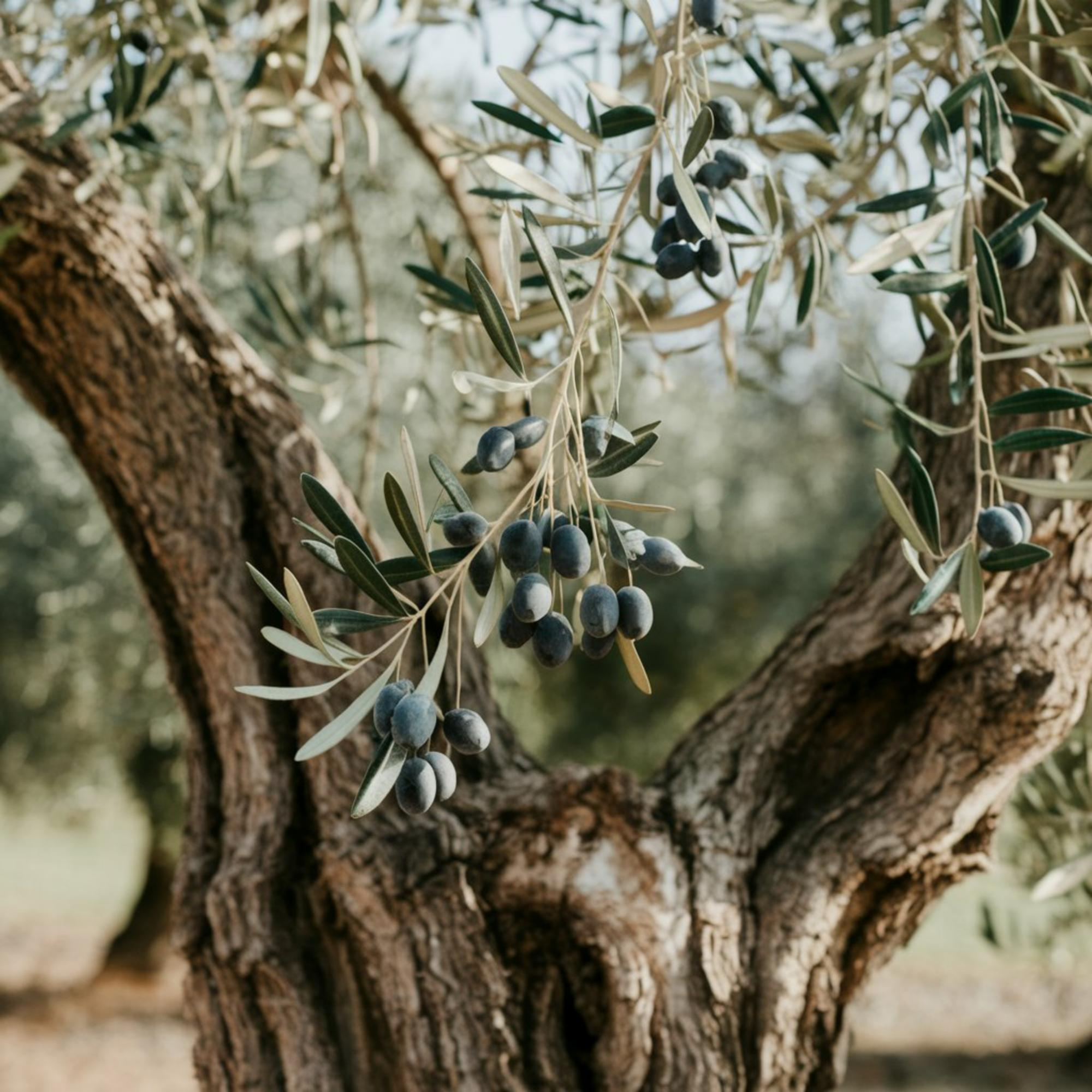 aceite y aceitunas